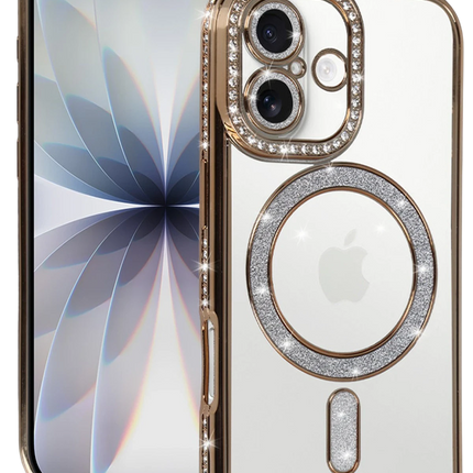 iPhone 17 Joke Simli Magneticsafe Kılıf - Gold