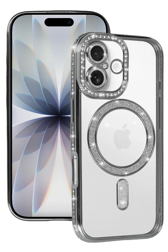 iPhone 17 Joke Simli Magneticsafe Kılıf - Gümüş