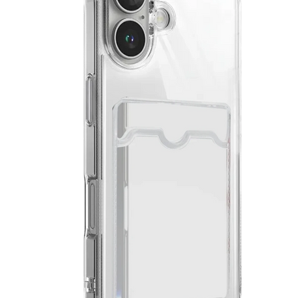 iPhone 17 Kart Şeffaf Silikon Kılıf
