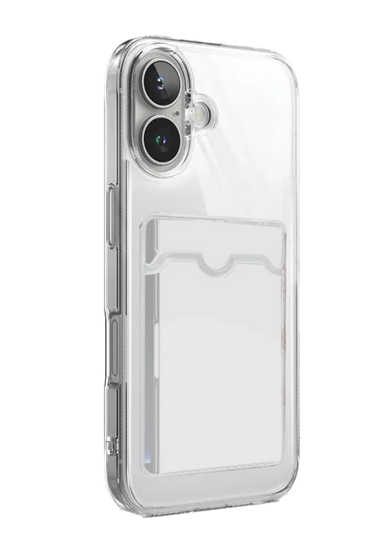 iPhone 17 Kart Şeffaf Silikon Kılıf