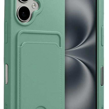 iPhone 17 Kelvin Kartvizitli Silikon Kılıf - Açık Yeşil