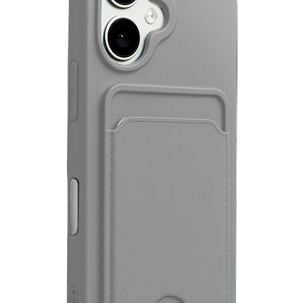 iPhone 17 Kelvin Kartvizitli Silikon Kılıf - Gri 3