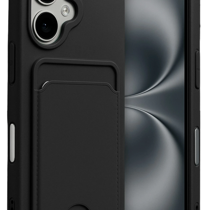 iPhone 17 Kelvin Kartvizitli Silikon Kılıf - Siyah