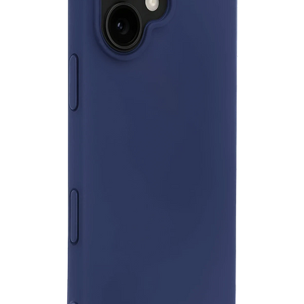 iPhone 17 Nano içi Kadife Silikon Kılıf - Lacivert 2