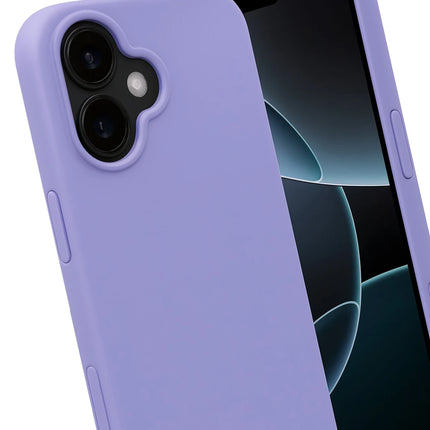 iPhone 17 Nano içi Kadife Silikon Kılıf - Lila 3