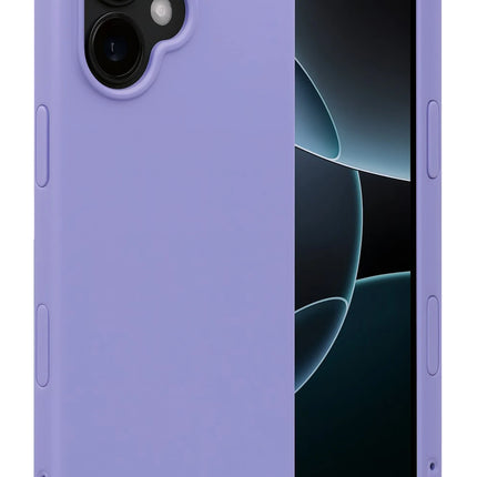 iPhone 17 Nano içi Kadife Silikon Kılıf - Lila