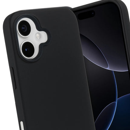 iPhone 17 Nano içi Kadife Silikon Kılıf - Siyah 2