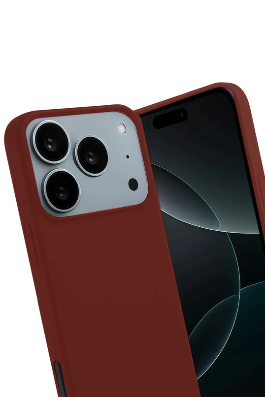 iPhone 17 Pro Max/18 Pro Max First Silikon Kılıf - Bordo 3