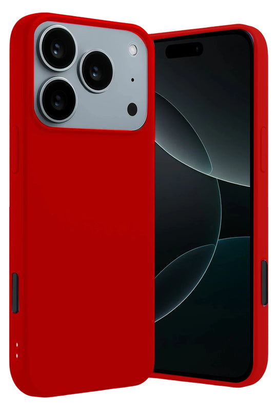 iPhone 17 Pro Max/18 Pro Max First Silikon Kılıf - Kırmızı