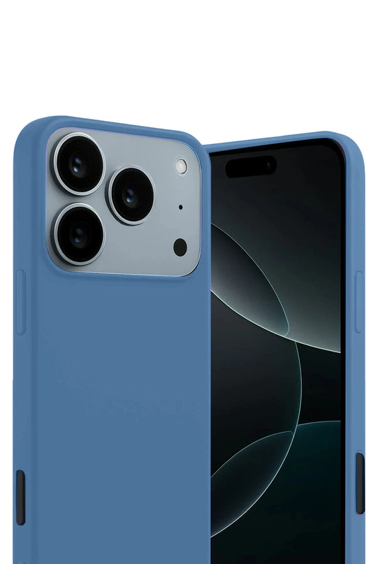 iPhone 17 Pro Max/18 Pro Max First Silikon Kılıf - Mavi 2