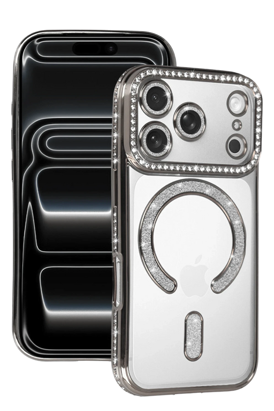 iPhone 18 Pro Max/17 Pro Max Joke Simli Magneticsafe Kılıf - Gümüş