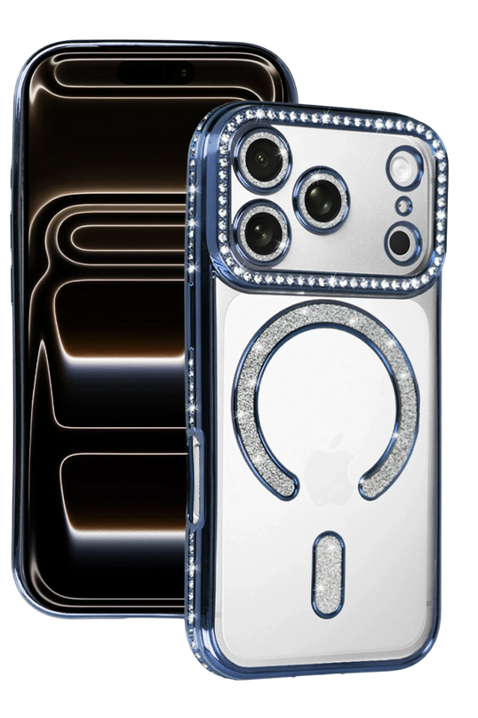 iPhone 18 Pro Max/17 Pro Max Joke Simli Magneticsafe Kılıf - Mavi