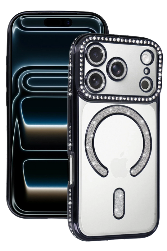 iPhone 18 Pro Max/17 Pro Max Joke Simli Magneticsafe Kılıf - Siyah