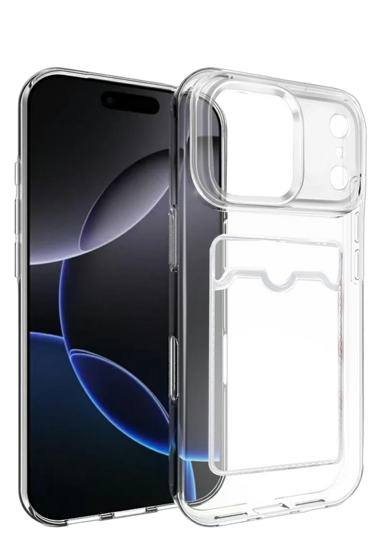 iPhone 17 Pro Max Kart Şeffaf Silikon Kılıf