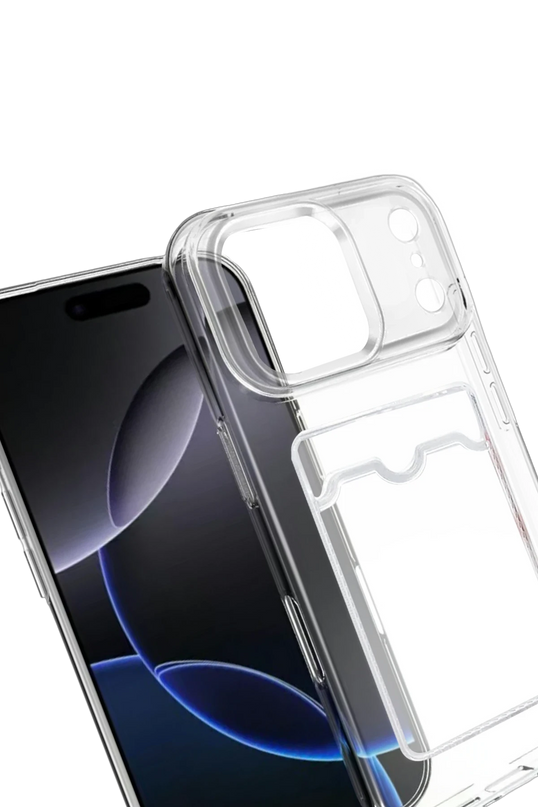 iPhone 17 Pro Max Kart Şeffaf Silikon Kılıf 2