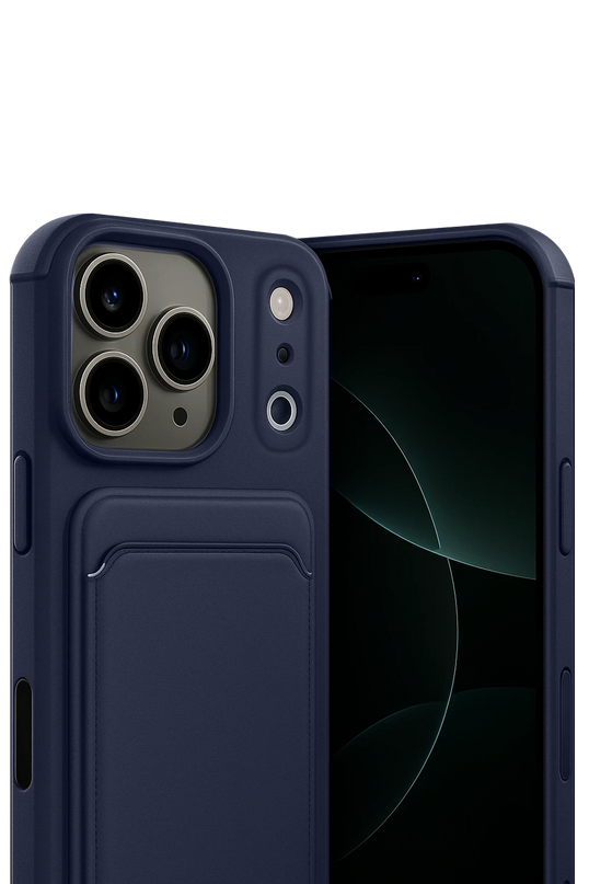 iPhone 17 Pro Max Kelvin Kartvizitli Silikon Kılıf - Lacivert 2