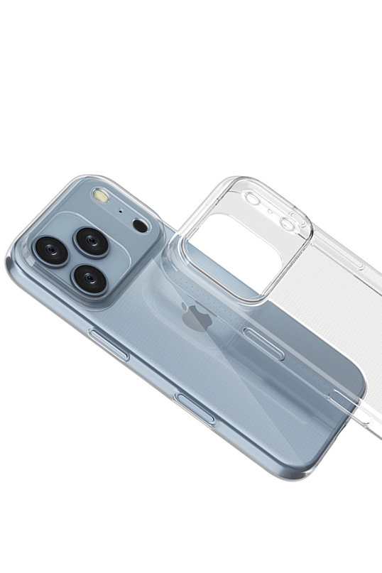 iPhone 17 Pro Max Lüx Şeffaf Silikon Kılıf 3