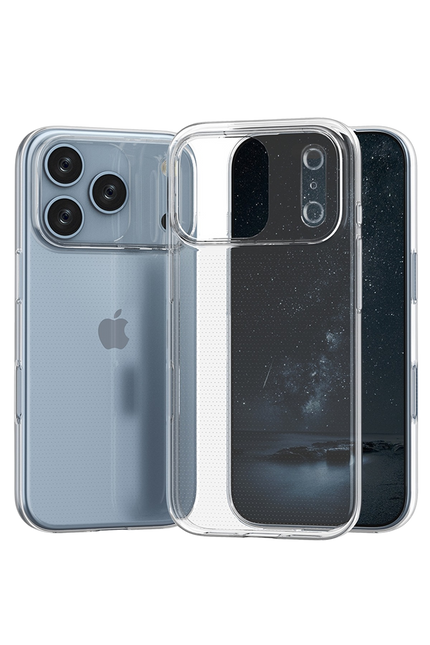 iPhone 17 Pro Max Lüx Şeffaf Silikon Kılıf