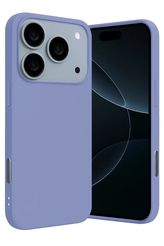iPhone 17 Pro Max Nano içi Kadife Silikon Kılıf - Lila