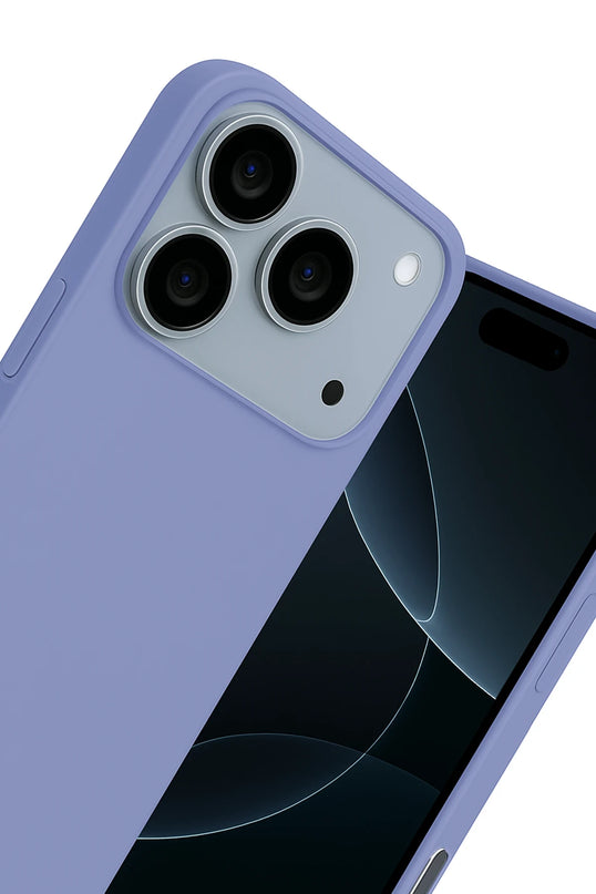 iPhone 17 Pro Max Nano içi Kadife Silikon Kılıf - Lila 4