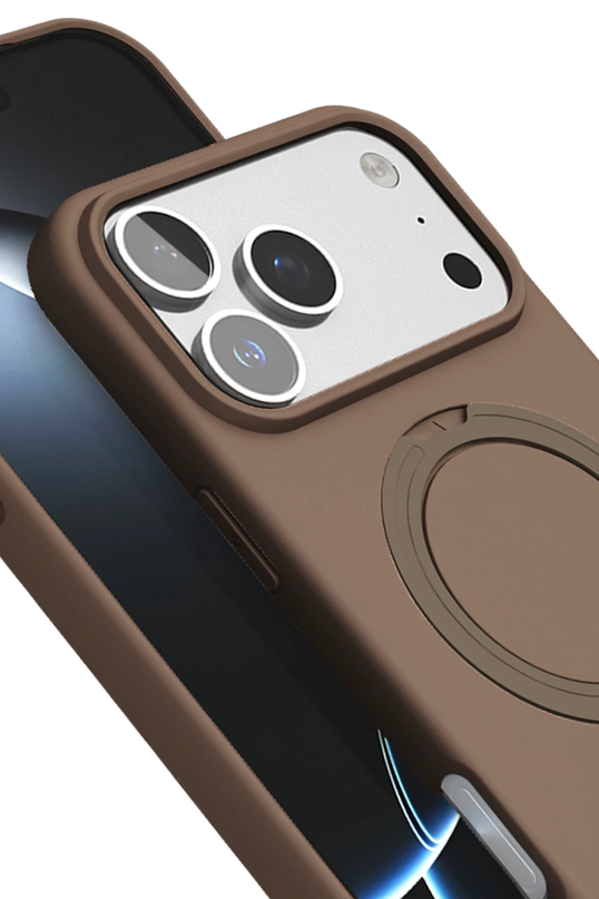 iPhone 17 Pro Max Regal Magsafe Standlı Kapak Kılıf - Çöl Titanyum 3