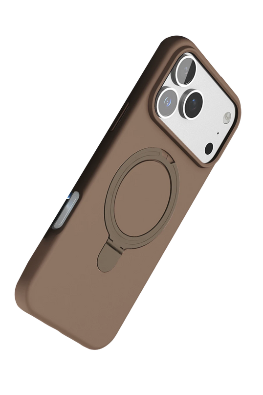 iPhone 17 Pro Max Regal Magsafe Standlı Kapak Kılıf - Çöl Titanyum 5