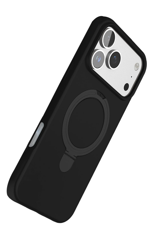 iPhone 17 Pro Max Regal Magsafe Standlı Kapak Kılıf - Siyah 4