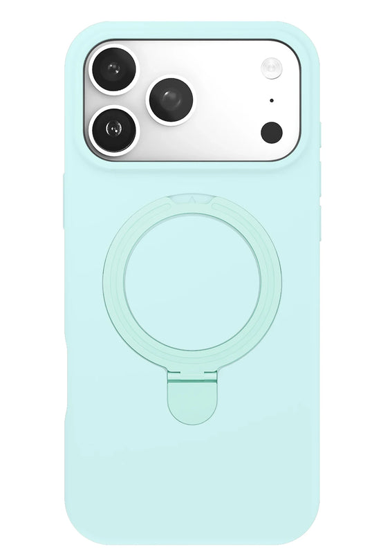 iPhone 17 Pro Max Regal Magsafe Standlı Kapak Kılıf - Su Yeşili 2