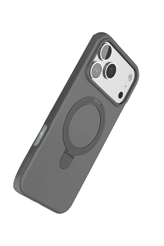 iPhone 17 Pro Max Regal Magsafe Standlı Kapak Kılıf - Titan Gri 3