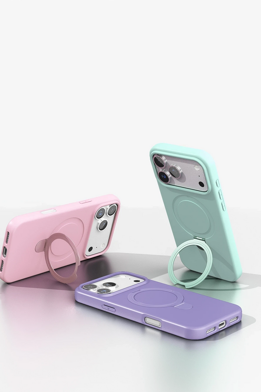 iPhone 17 Pro Max Regal Magsafe Standlı Kapak Kılıf - Yeşil 6