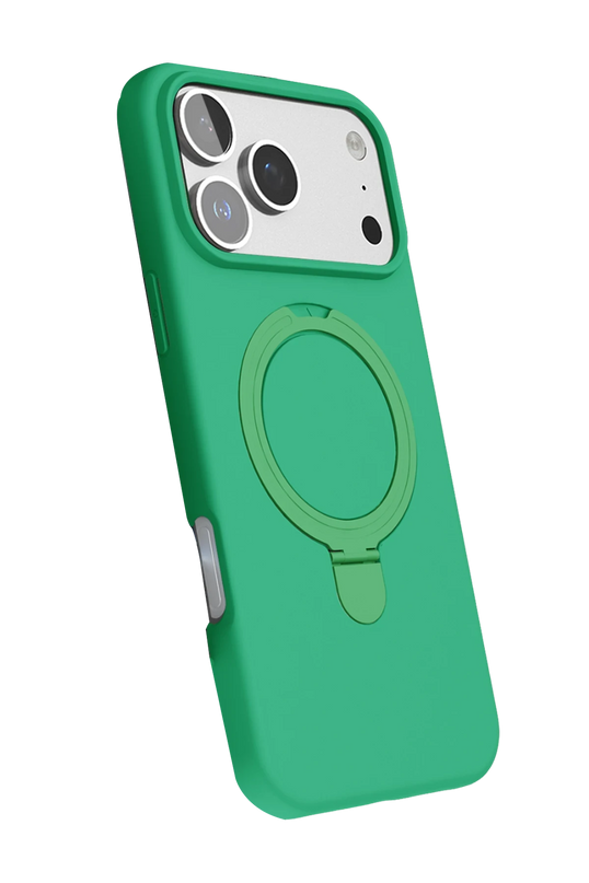 iPhone 17 Pro Max Regal Magsafe Standlı Kapak Kılıf - Yeşil 3