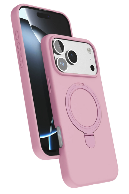 iPhone 17 Pro Regal Magsafe Standlı Kapak Kılıf - Açık Pembe