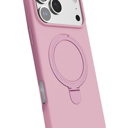 iPhone 17 Pro Regal Magsafe Standlı Kapak Kılıf - Açık Pembe 3