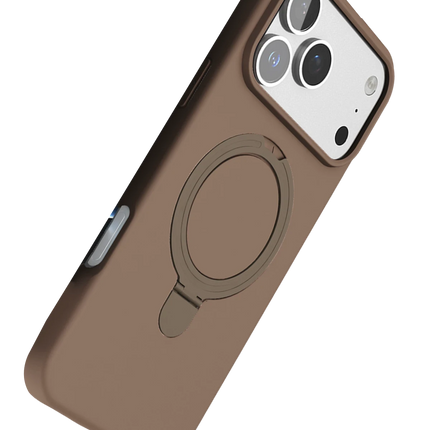 iPhone 17 Pro Regal Magsafe Standlı Kapak Kılıf - Çöl Titanyum 5
