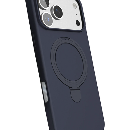 iPhone 17 Pro Regal Magsafe Standlı Kapak Kılıf - Lacivert 3