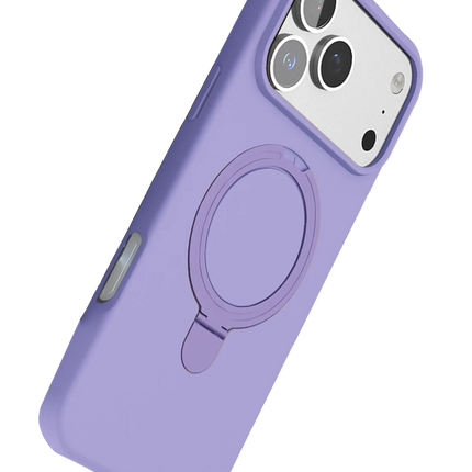 iPhone 17 Pro Regal Magsafe Standlı Kapak Kılıf - Lila 4