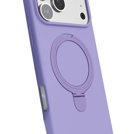 iPhone 17 Pro Regal Magsafe Standlı Kapak Kılıf - Lila 3