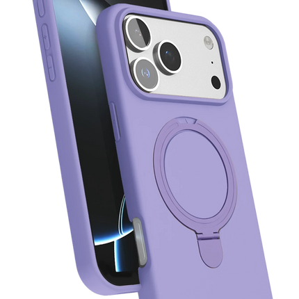 iPhone 17 Pro Regal Magsafe Standlı Kapak Kılıf - Lila
