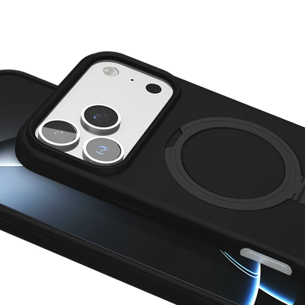 iPhone 17 Pro Regal Magsafe Standlı Kapak Kılıf - Siyah 5