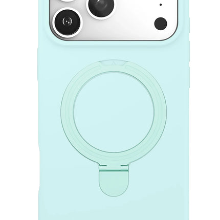 iPhone 17 Pro Regal Magsafe Standlı Kapak Kılıf - Su Yeşili 2