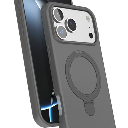 iPhone 17 Pro Regal Magsafe Standlı Kapak Kılıf - Titan Gri