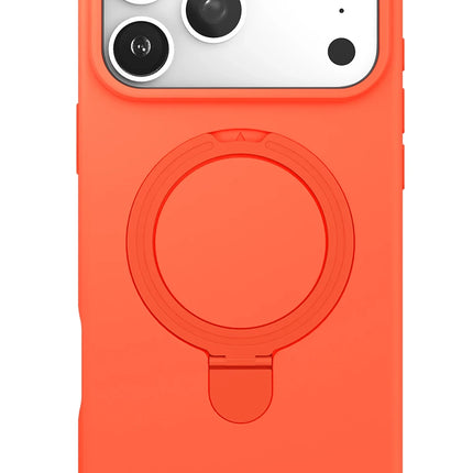 iPhone 17 Pro Regal Magsafe Standlı Kapak Kılıf - Turuncu 5