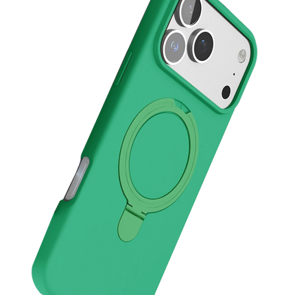 iPhone 17 Pro Regal Magsafe Standlı Kapak Kılıf - Yeşil 4