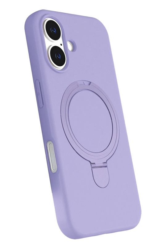 iPhone 17 Regal Magsafe Standlı Kapak Kılıf - Lila 3