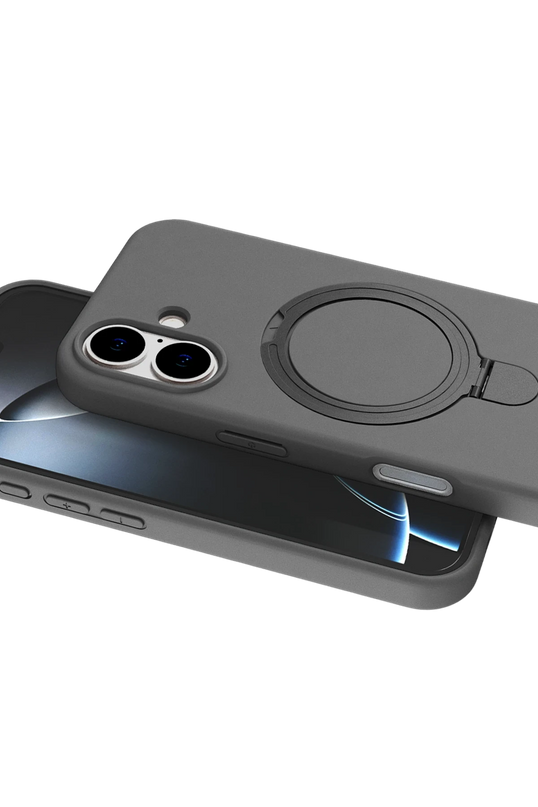iPhone 17 Regal Magsafe Standlı Kapak Kılıf - Titan Gri 2