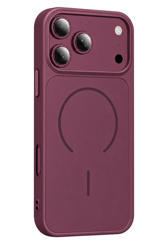 iPhone 18 Pro Azus Magsafe Kapak Kılıf - Bordo