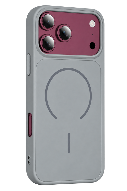 iPhone 18 Pro Azus Magsafe Kapak Kılıf - Gri