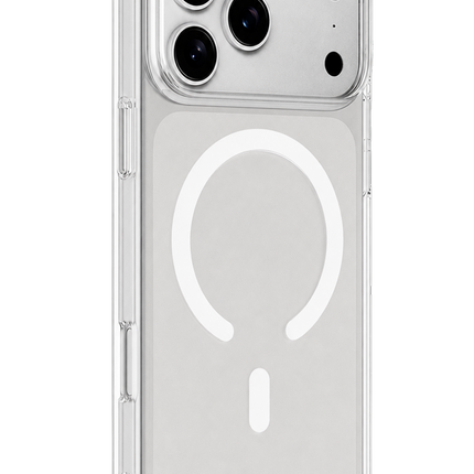 iPhone 18 Pro Combo Sert Şeffaf Magsafe Kapak Kılıf - Şeffaf