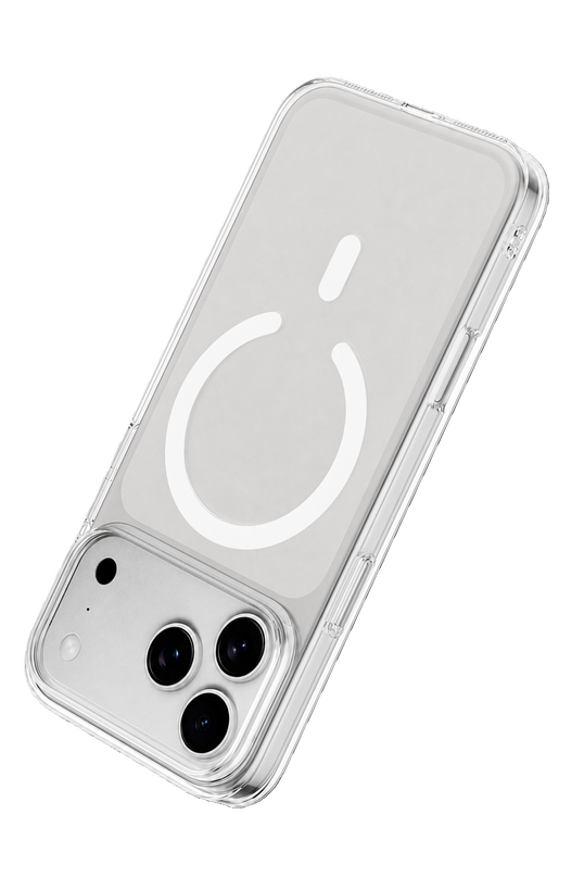 iPhone 18 Pro Combo Sert Şeffaf Magsafe Kapak Kılıf - Şeffaf 3