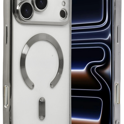iPhone 18 Pro Kross Magneticsafe Kapak Kılıf - Gümüş
